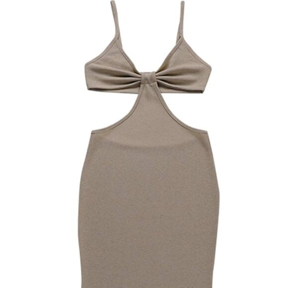 Bodycon Sexy Strappy Triangle Top Maxi Dress - Picture 10 of 15